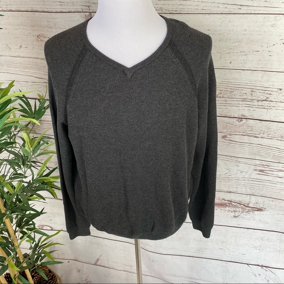 🌴TAILOR VINTAGE REVERSIBLE BIRDSEYE SWEATER NWT - Picture 4 of 10